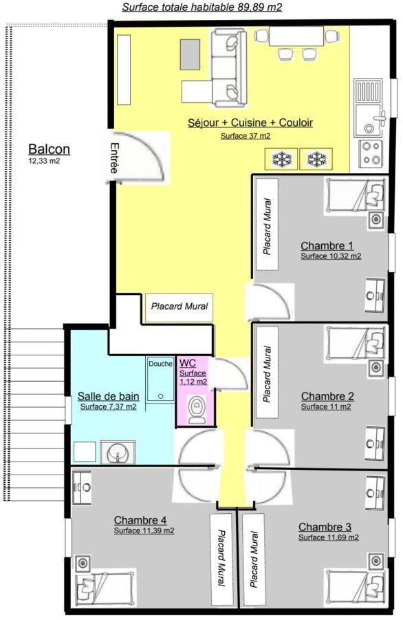 K&N - Maison A Partager Avec D'Autres Voyageurs - Chambre Privee - Jardin - Balcon Vaulx-en-Velin Eksteriør bilde